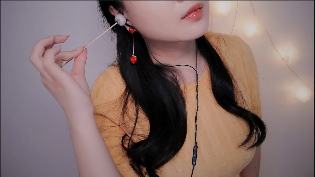 ASMR Rough, Fast  salf  ear cleaning ,mic tapping 👂