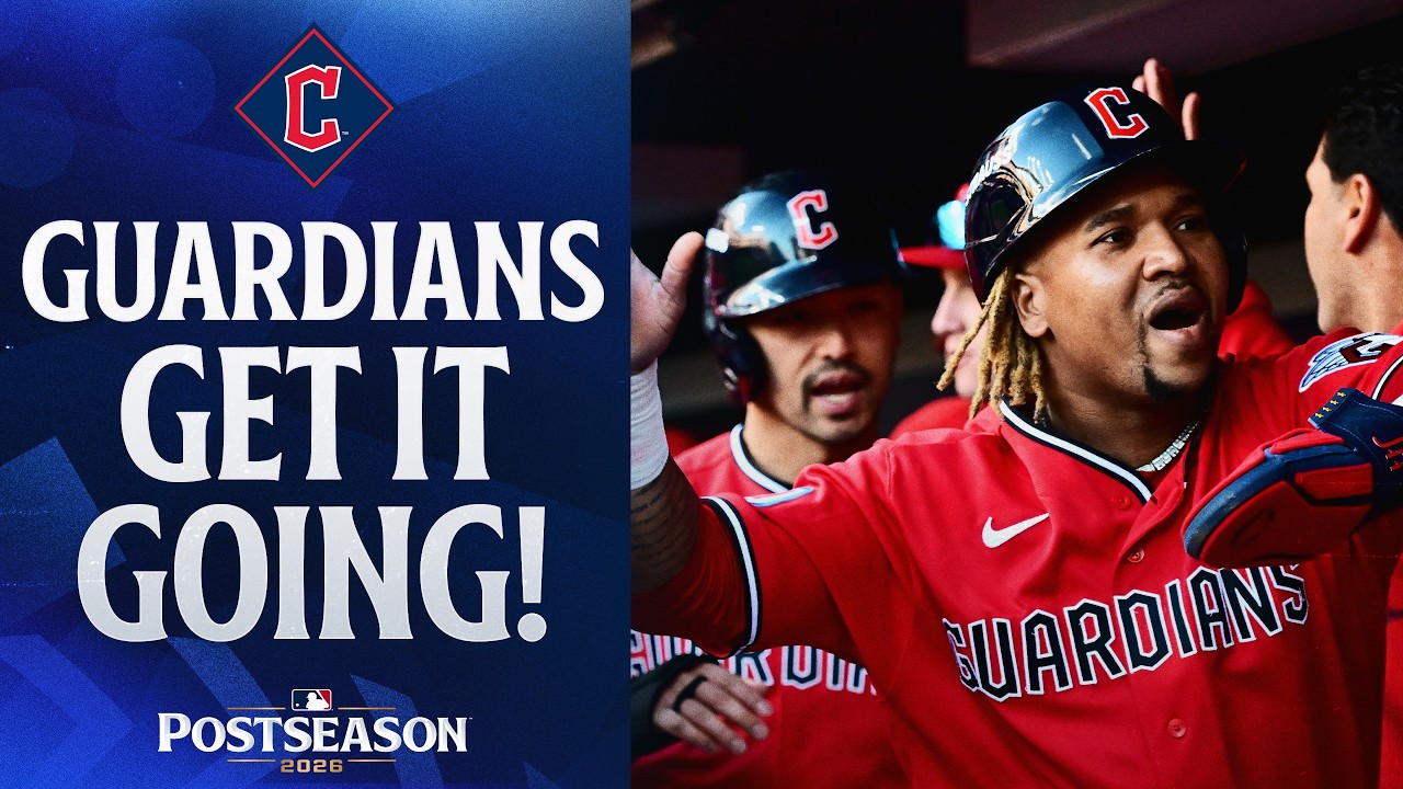 FULL 1st INNING: Guardians take early lead in ALDS Game 2 | MLB Highlights