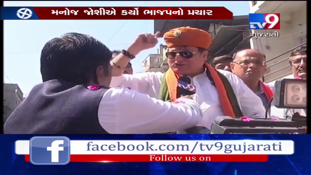 Manoj Joshi campaigns for Ahmedabad (West) candidate Kirit Solanki, holds road show in Ahmedabad