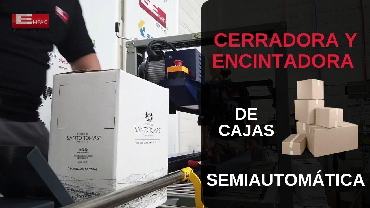 M&aacute;quina Cerradora y Encintadora de Cajas TECNI PAC&reg;
