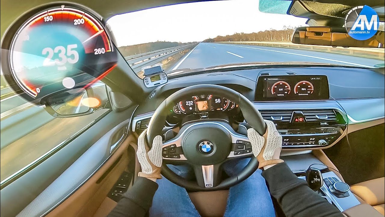 BMW M550i 4.4 V8 - 0-260 km/h LAUNCH CONTROL acceleration🏁