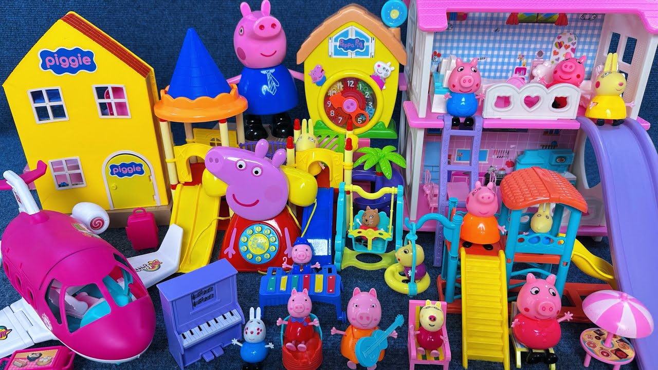 11 Minutes Satisfying with Unboxing Peppa Pig Family Playground Toy Set ASMR｜Review Toys