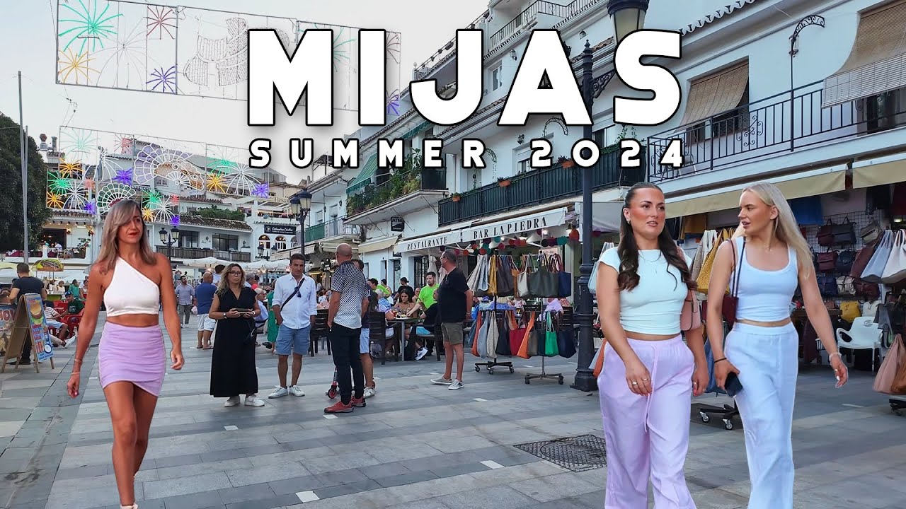 Mijas Pueblo Spain Lovely Town & Fun Feria Summer 2024 September Update Costa del Sol | Málaga [4K]