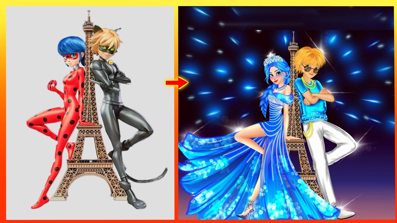 Чудесное преображение: Ледибаг и Кот Нуар! 😱❤️✨ Мультяшные костюмы от @nfcartoon23