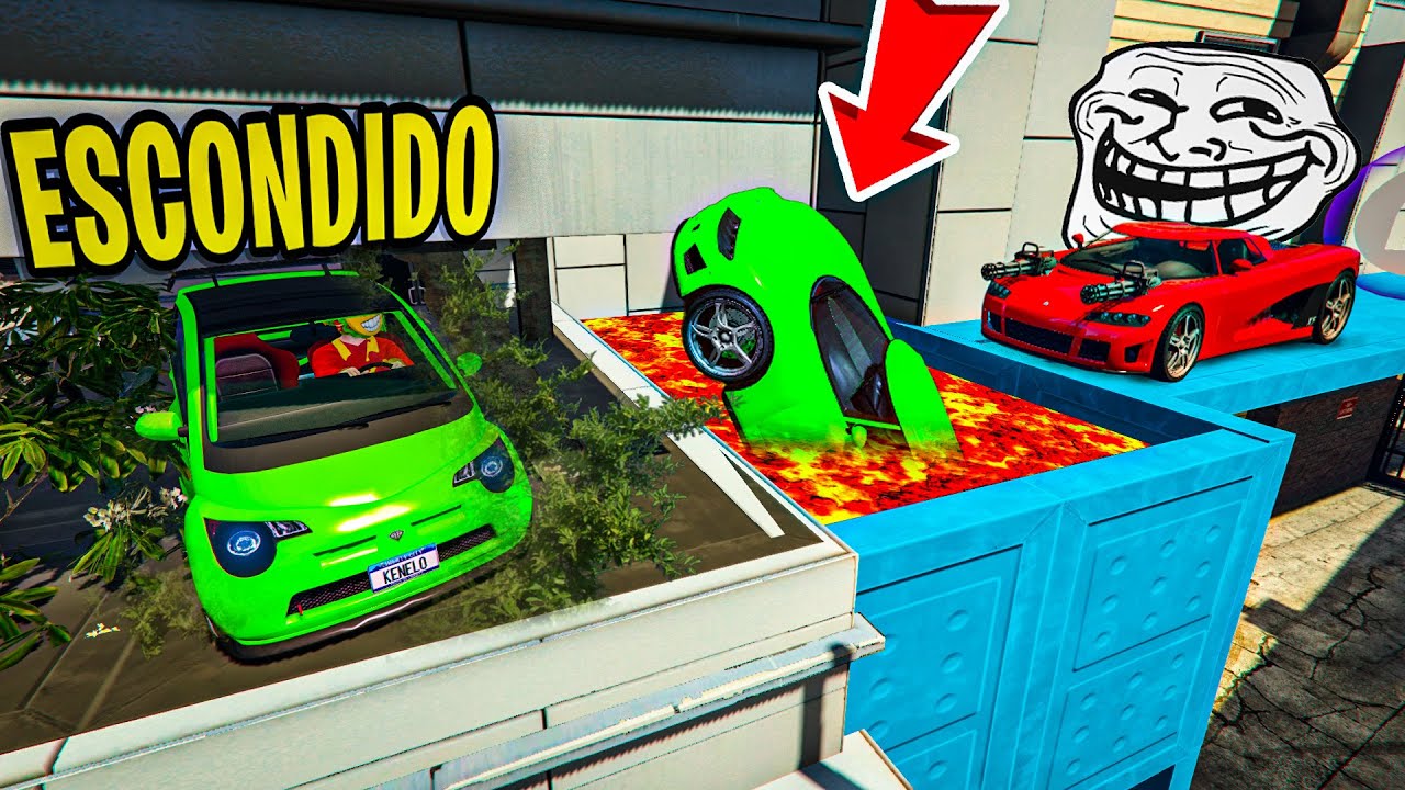 MI PRIMERA VEZ JUGANDO AL ESCONDITE TROLL CON COCHES!! - GTA 5 ONLINE