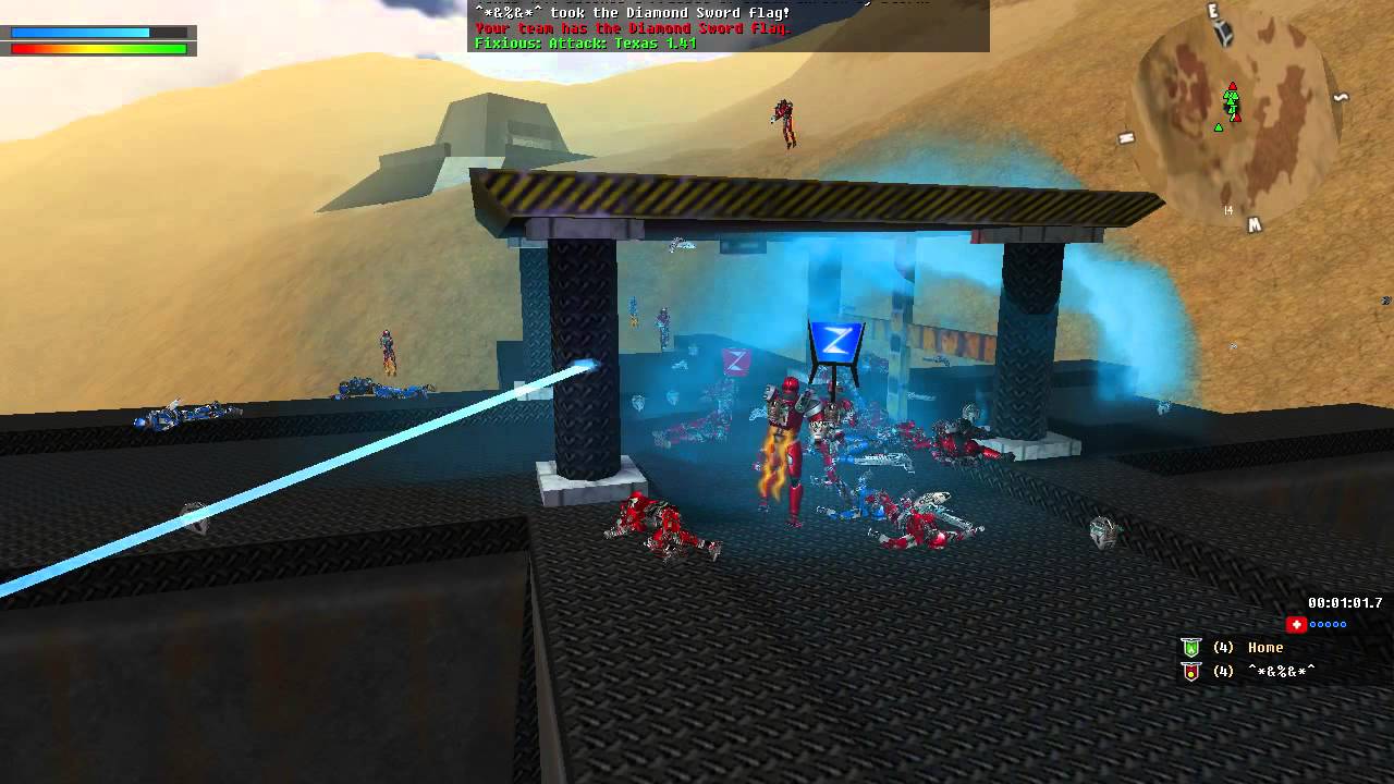Starsiege: Tribes - Overtime game-winning cap, and the rush to stop it. | playt1.com