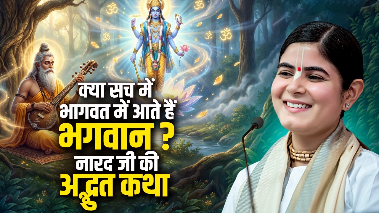 क्या सच में भागवत में आते हैं भगवान? नारद जी की अद्भुत कथा | देवी चित्रलेखा जी