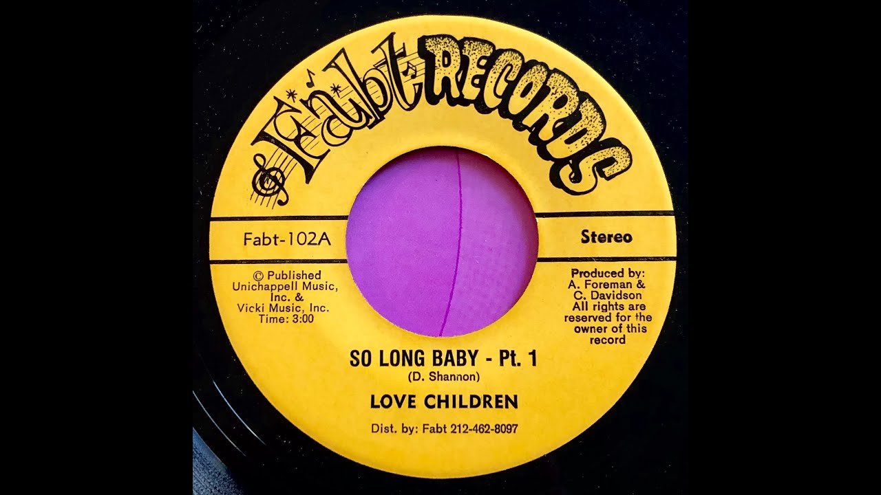 Love Children So Long Baby