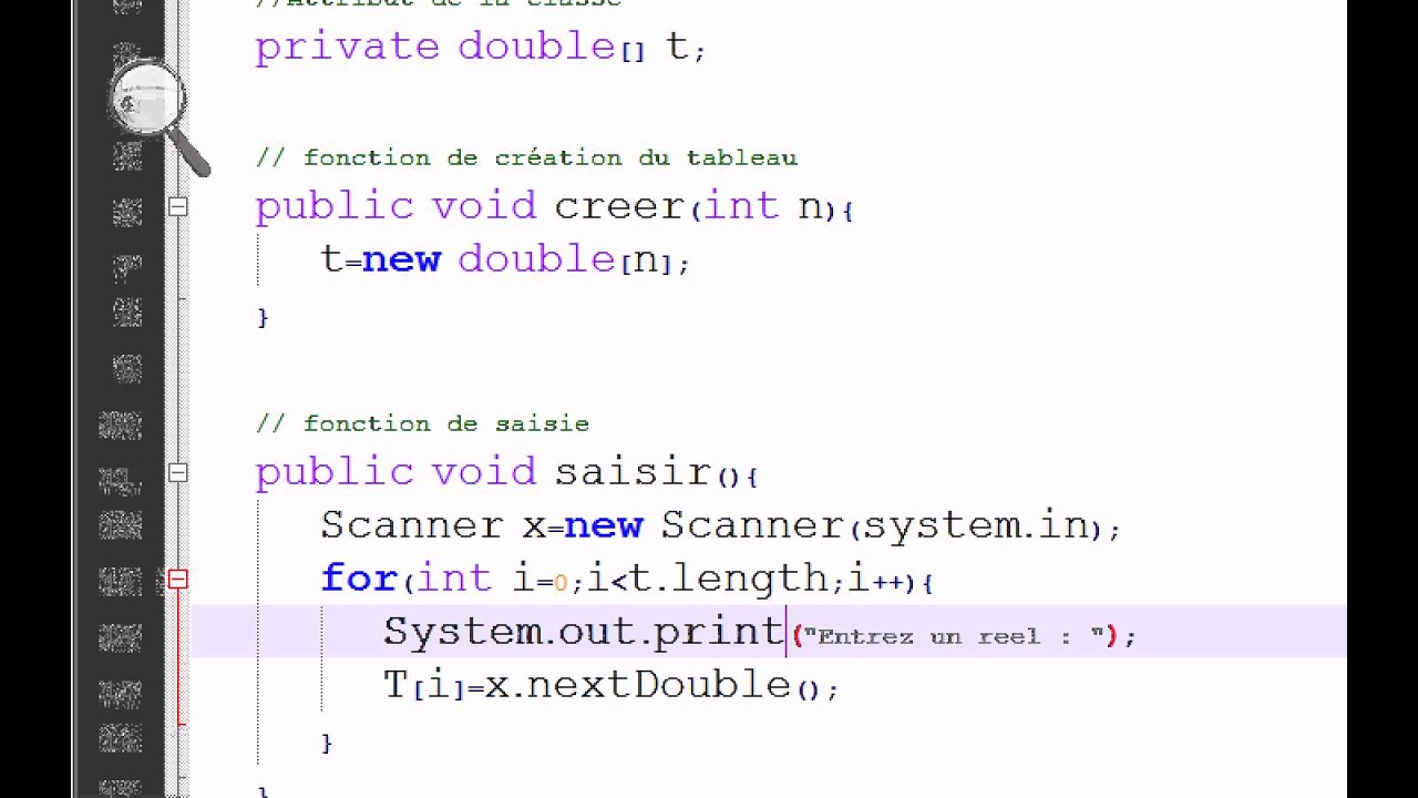 Cours Java - Exemple de manipulations  des tableaux