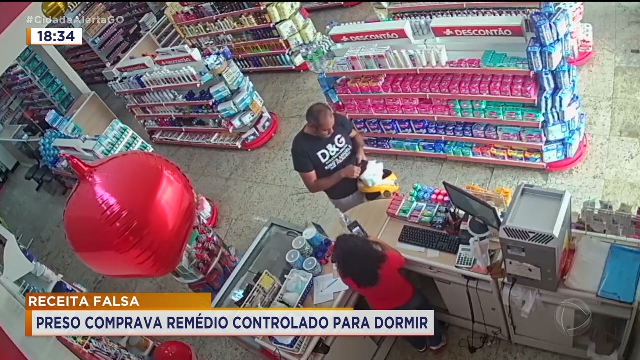 RECEITA FALSA: PRESO COMPRAVA REMÉDIO CONTROLADO PARA DORMIR