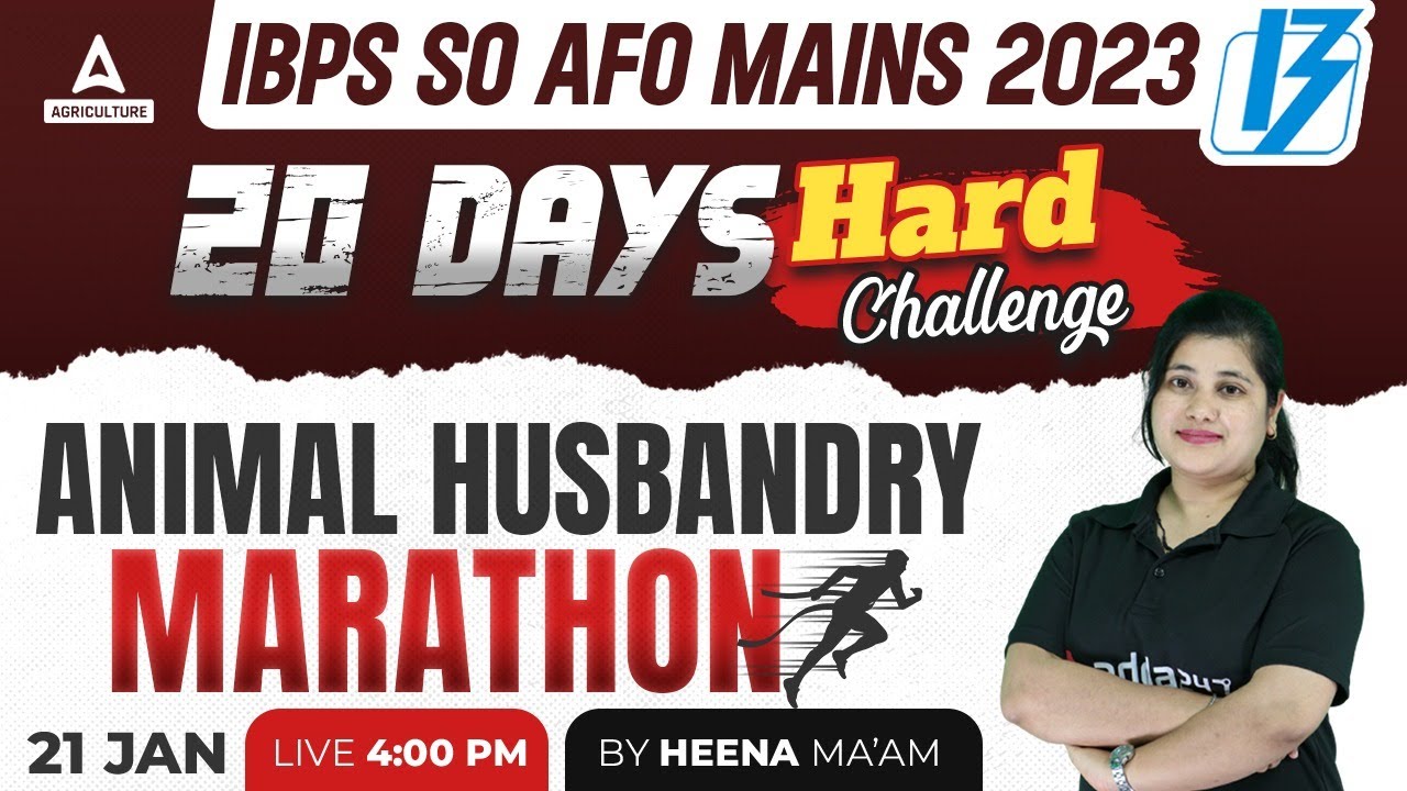 Animal Husbandry Marathon | IBPS AFO Mains Marathon 2024 | By Heena Mam