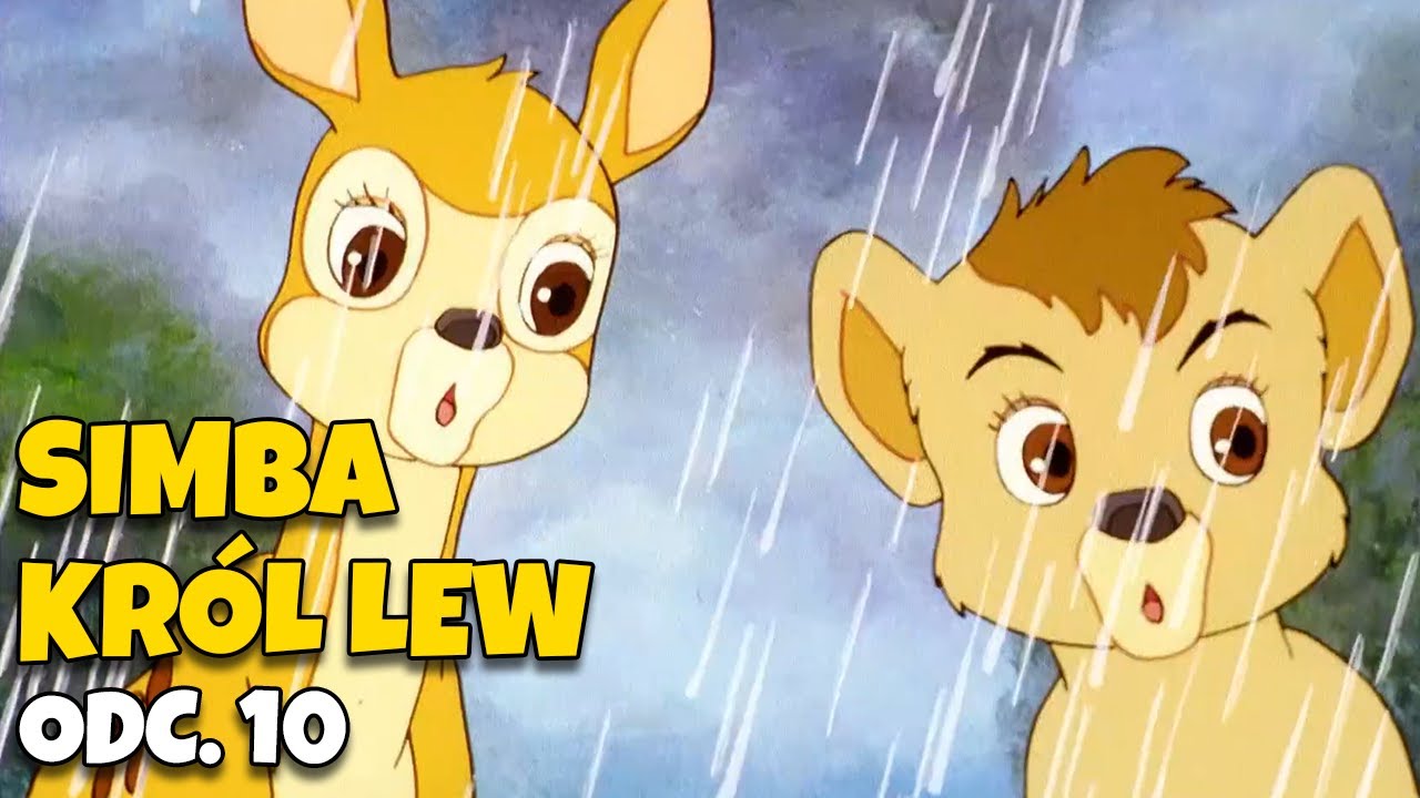 Simba Król Lew Odc. 10 – Huragan! Ucieczka przed burzą i ratunek nad rzeką | Lektor PL