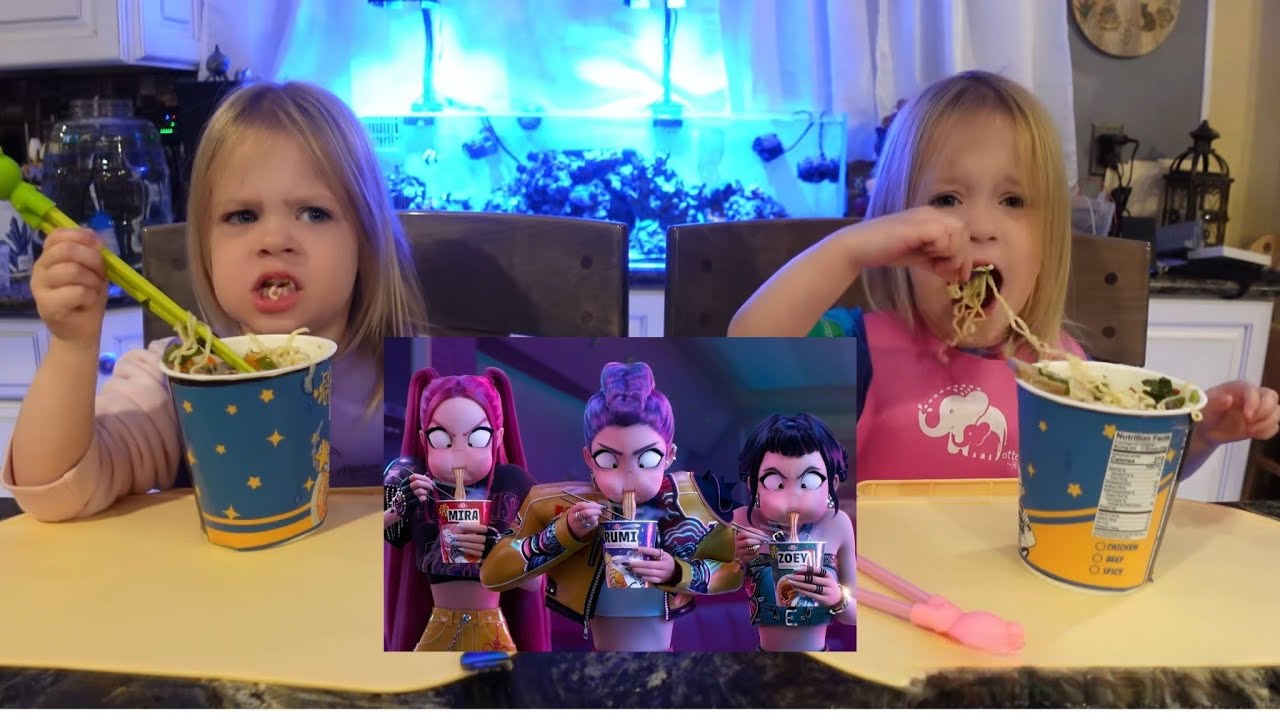 Twins try pork ramen