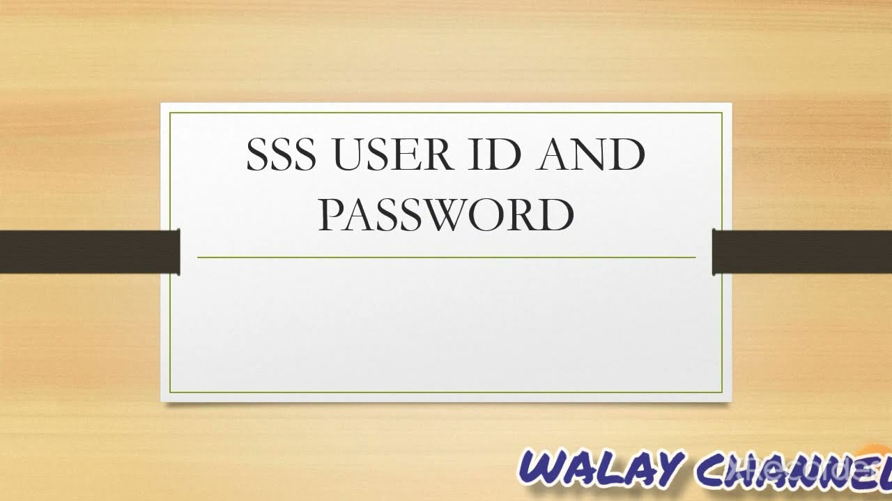 #SSS #USERID #PASSWORD PAANO GUMAWA NG SSS USER ID AND PASSWORD, STEP-BY-STEP PROCEDURE