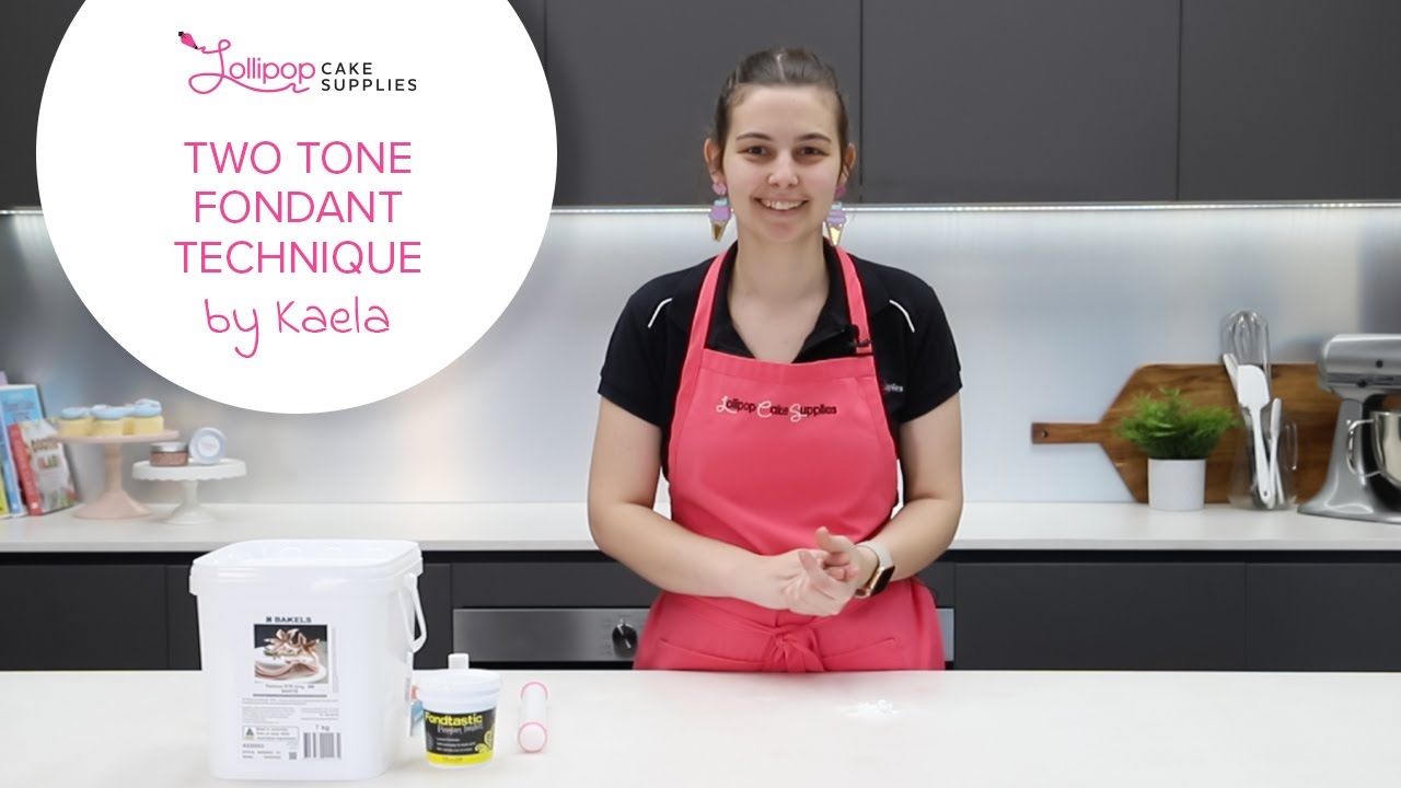 How to Create a Two Tone Effect using Fondant