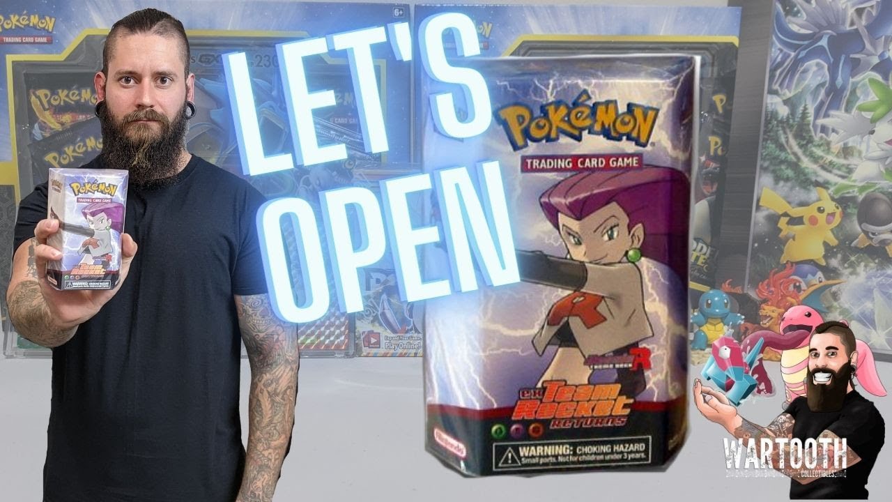 Let's Open Pokemon! EX Team Rocket Returns Jessie Theme Deck!