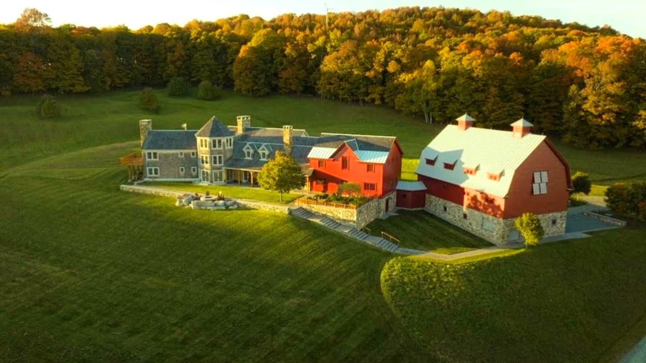 Vermont Hillside Hidden Farmhouse For Sale | 183+ acres+Ponds+Barns | Vermont Real Estate