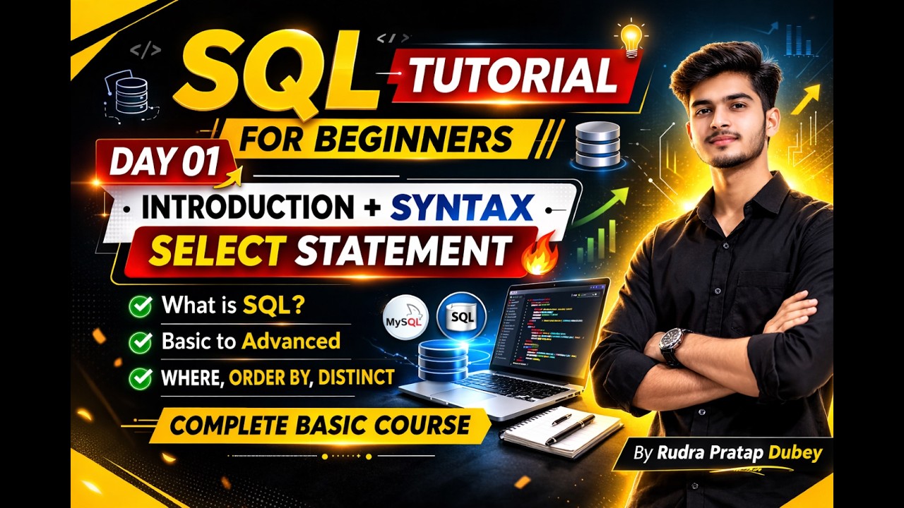 SQL Tutorial Day 01BEGINNER TO PROSQL STARTS NOW