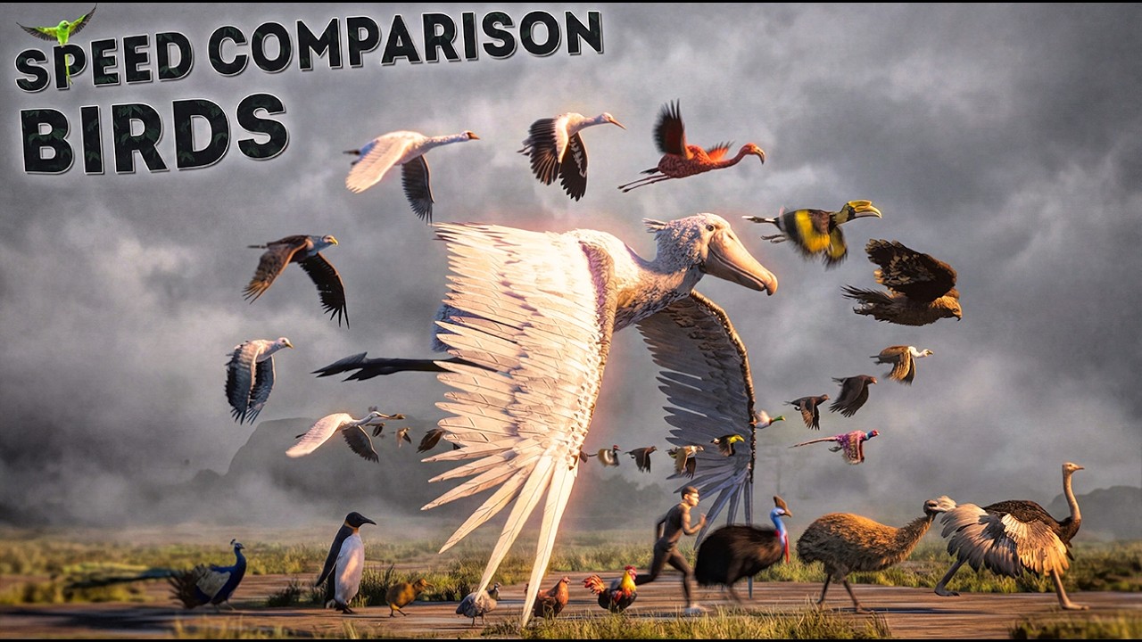 SPEED COMPARISON 3D | Birds 🦅