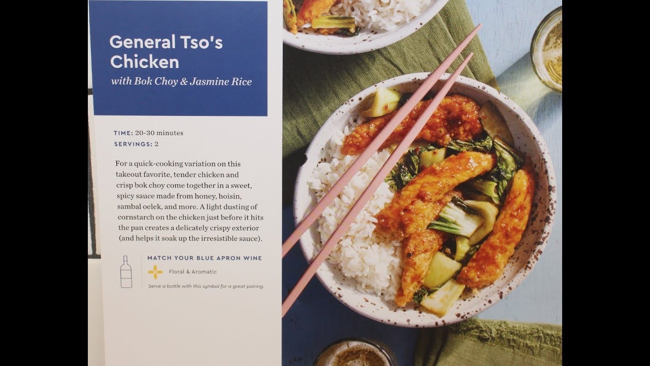 Blue Apron General Tso’s Chicken + Box Opening