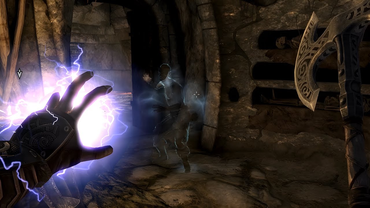 TES V: Skyrim (Survival Mode) - 7 - the haunted crypt