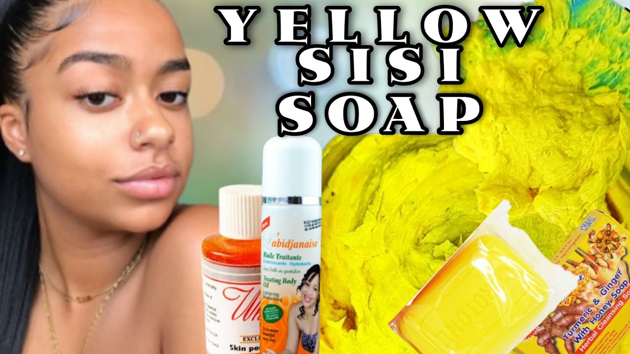 MIX 7 DAYS WHITENING YELLOW SISI SOAP |TUMERIC MOLATO SOAP | LIGHTENING& WHITENING SKIN #molatosoap