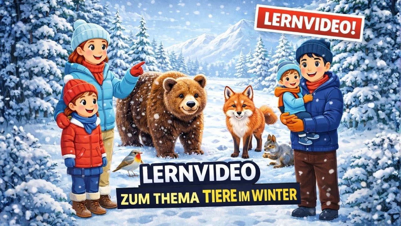 Lernvideo: Tiere im Winter 🦔❄️- HSU Grundschule