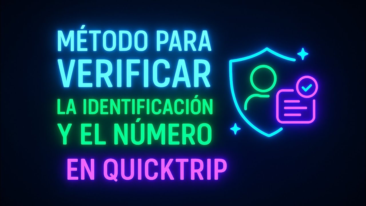 Método para verificar la identificación china en quicktrip (fácil y rápido)