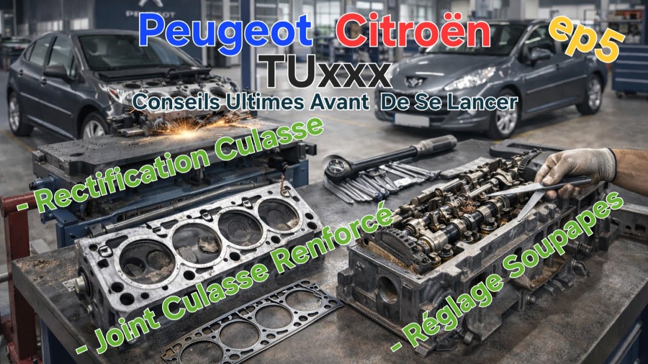 Peugeot/Citroën moteur TU - Ep5 - Joint de Culasse Curatif : Joint Renforcé + Réglage Soupapes 👏🏽​👏🏽