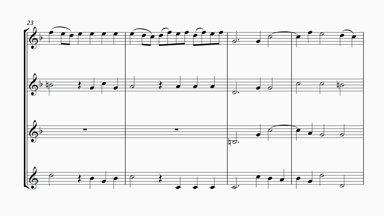 FM1349 Jones Handel Water Music Hornpipe 3 oboes and cor