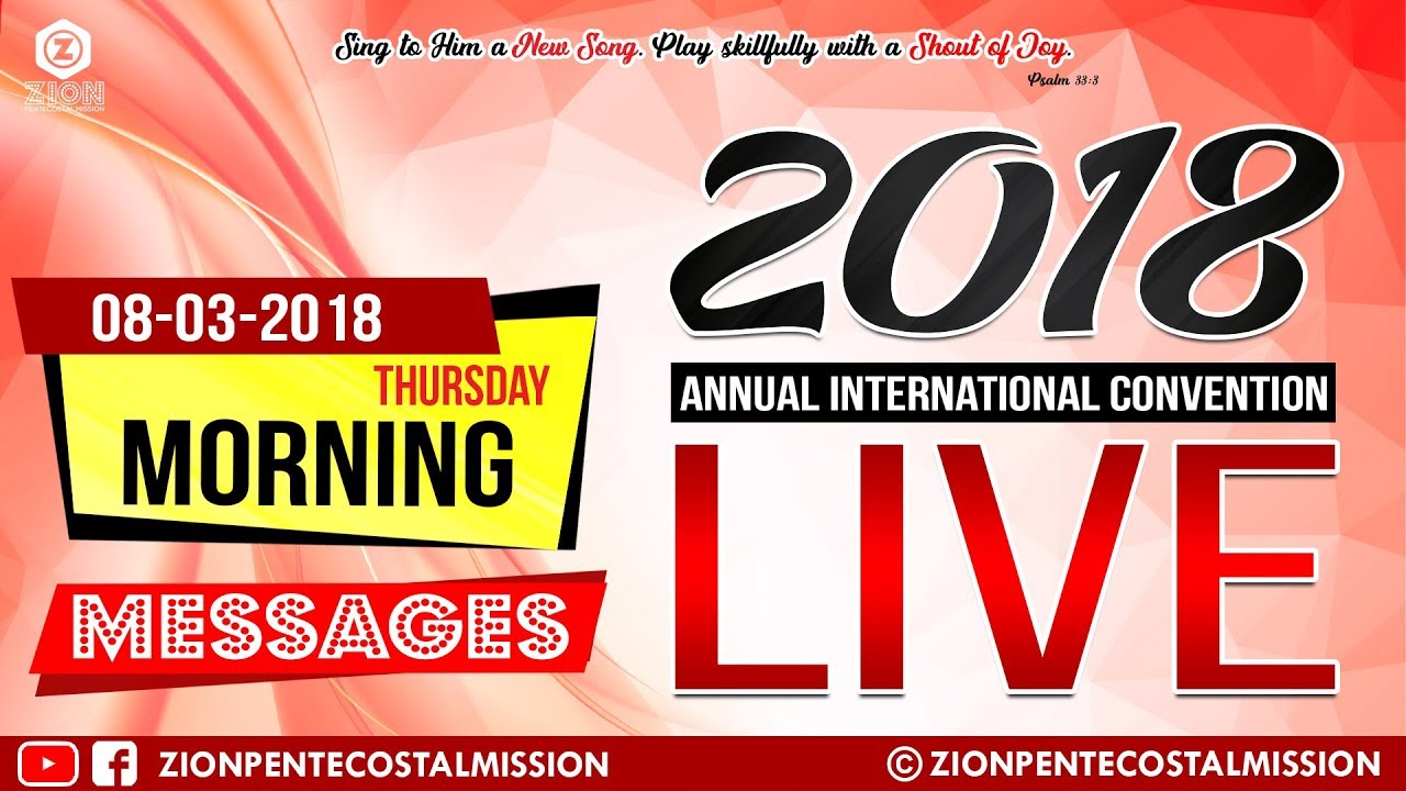 TPM Messages | THU | MOR | 2018 | Live | Annual International Convention | The Pentecostal Mission