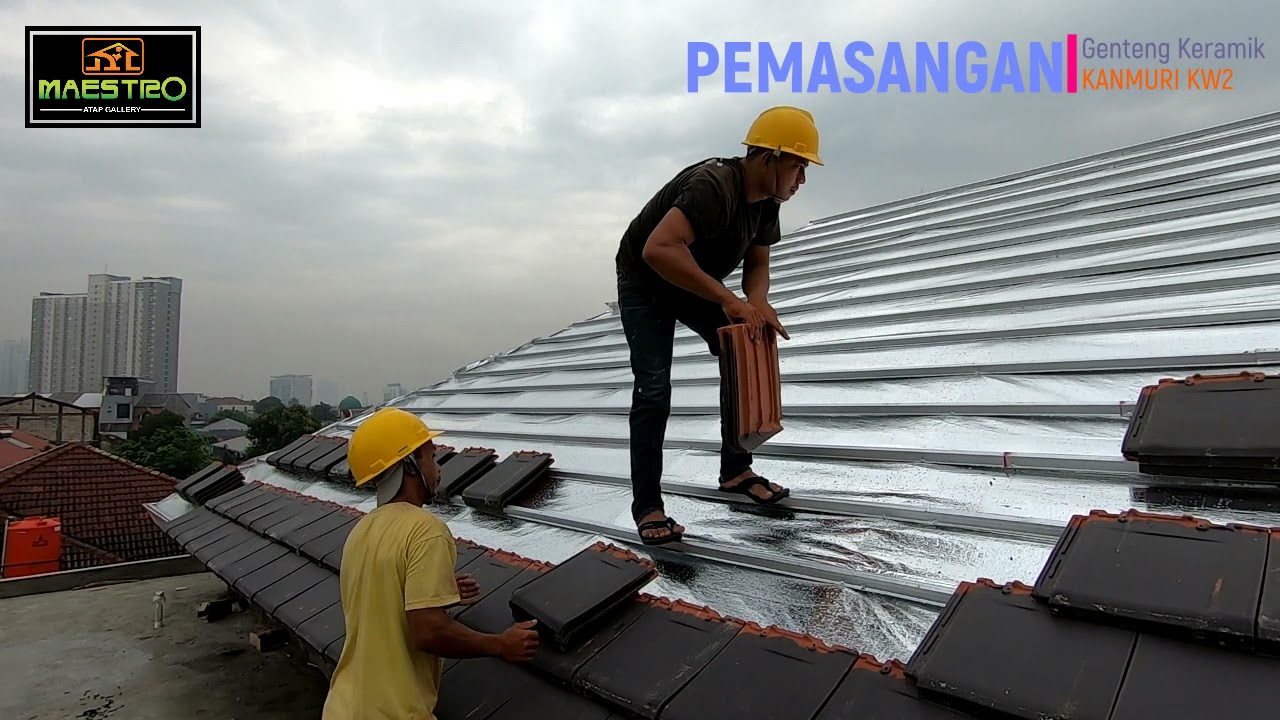 CONTOH Genteng Full Flat Terpasang KW2