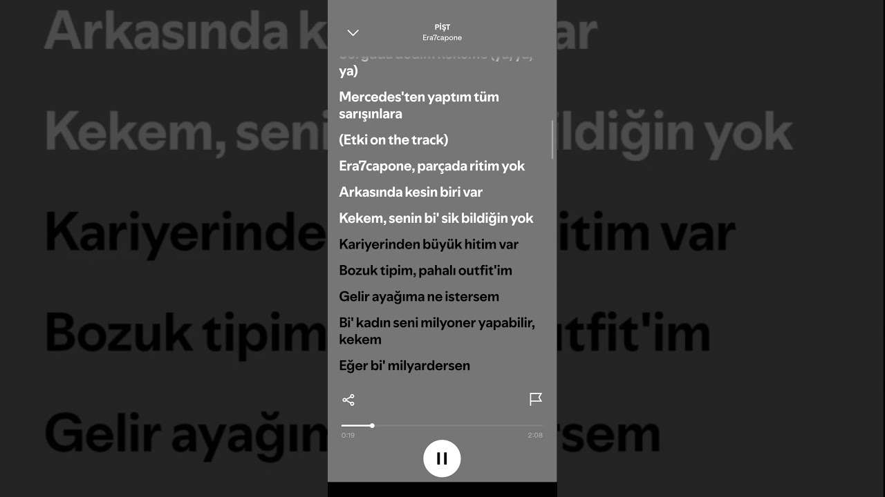 pişt era7capone (şarkı sözleri) 