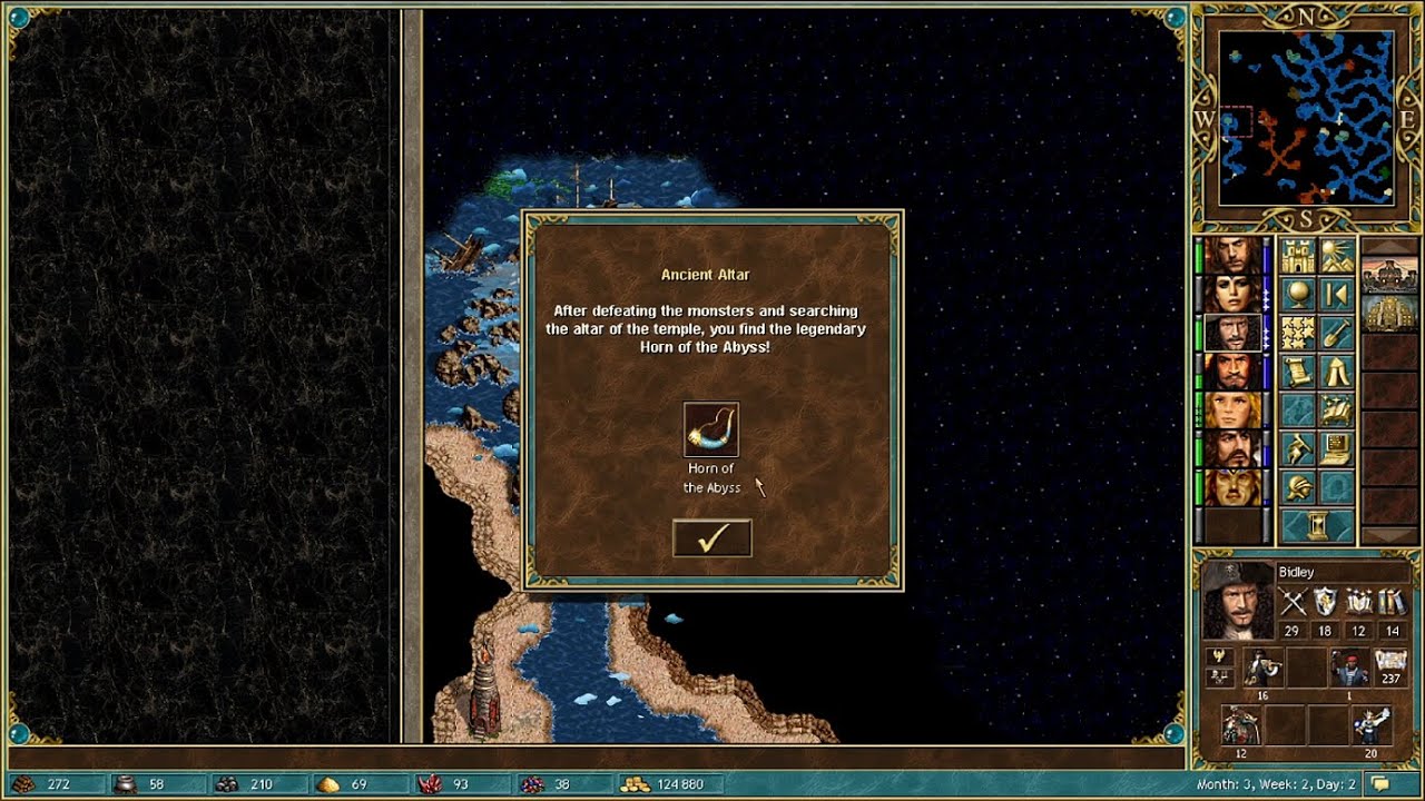 Heroes of Might and Magic 3 - Horn of The Abyss Campaigns, Terror of The Seas, 200%, 5th map