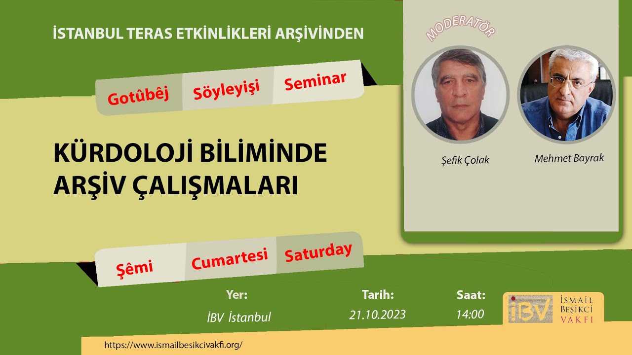 Mehmet Bayrak Kürdoloji Biliminde Arşiv Çalışmaları
