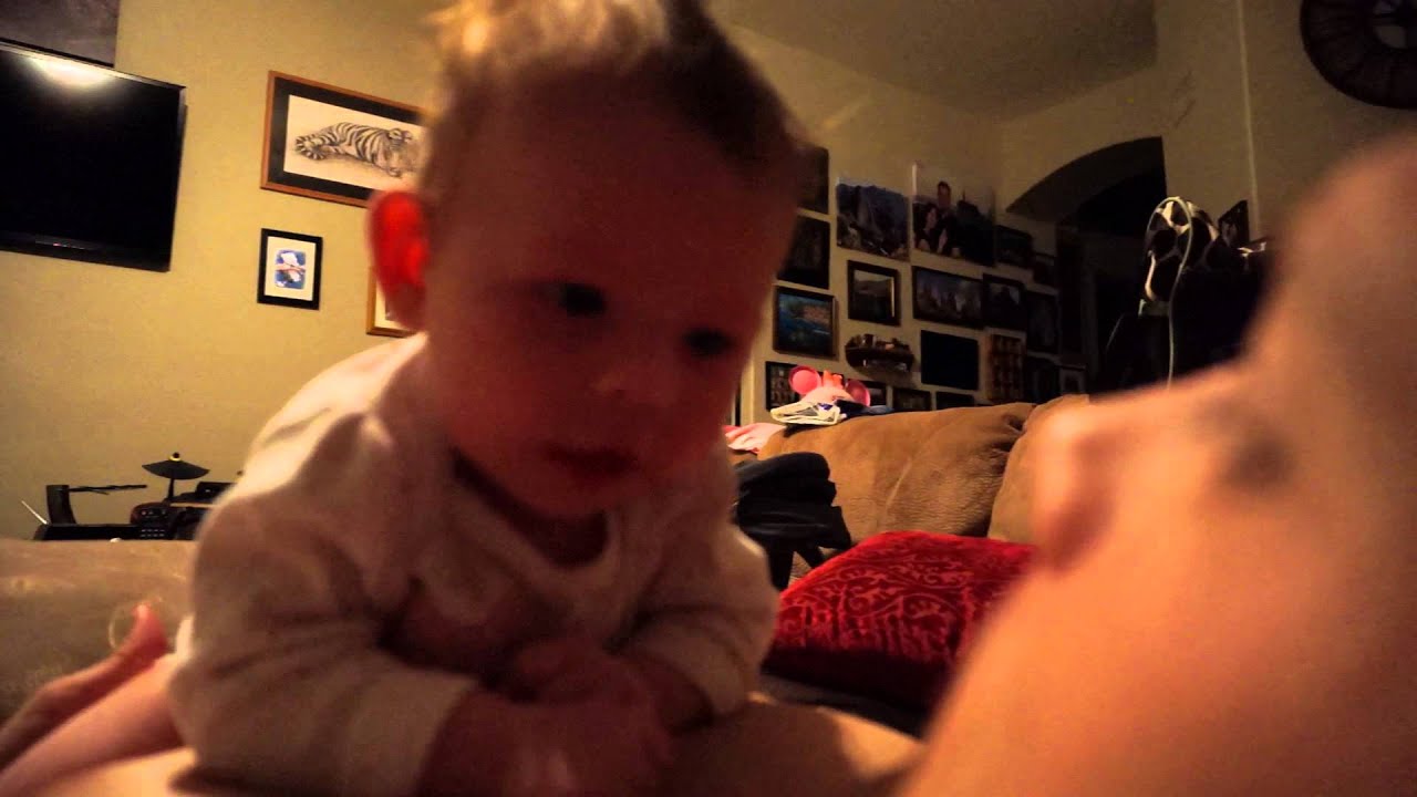 Tummy time with daddy