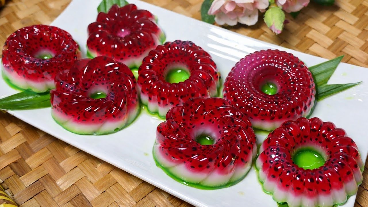 Agar Agar Tembikai | Watermelon Pudding Jelly Recipe | Dessert Mudah & Jimat Malaysia