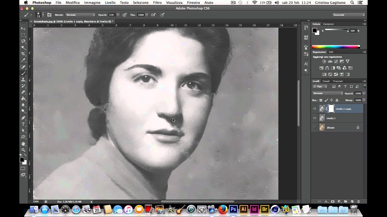 Tutorial Photoshop Cs6 - Restaurare foto antica