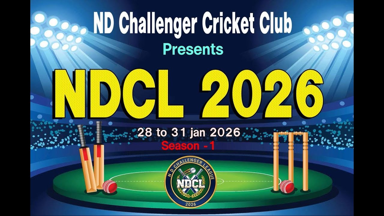 ND Challenger Cricket Club Presents NDCL 2026 Season 1 Second Day