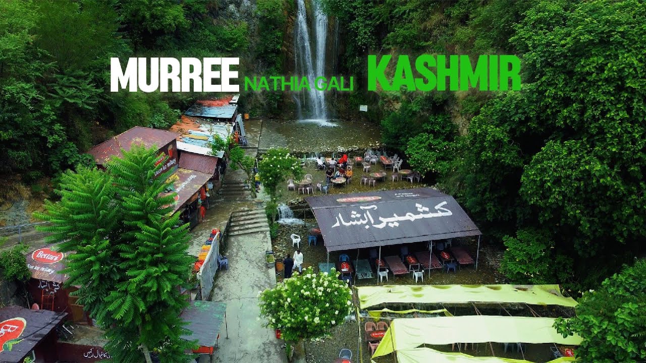 Murree to Kashmir drone views || Kashmir waterfall pakistan 🇵🇰