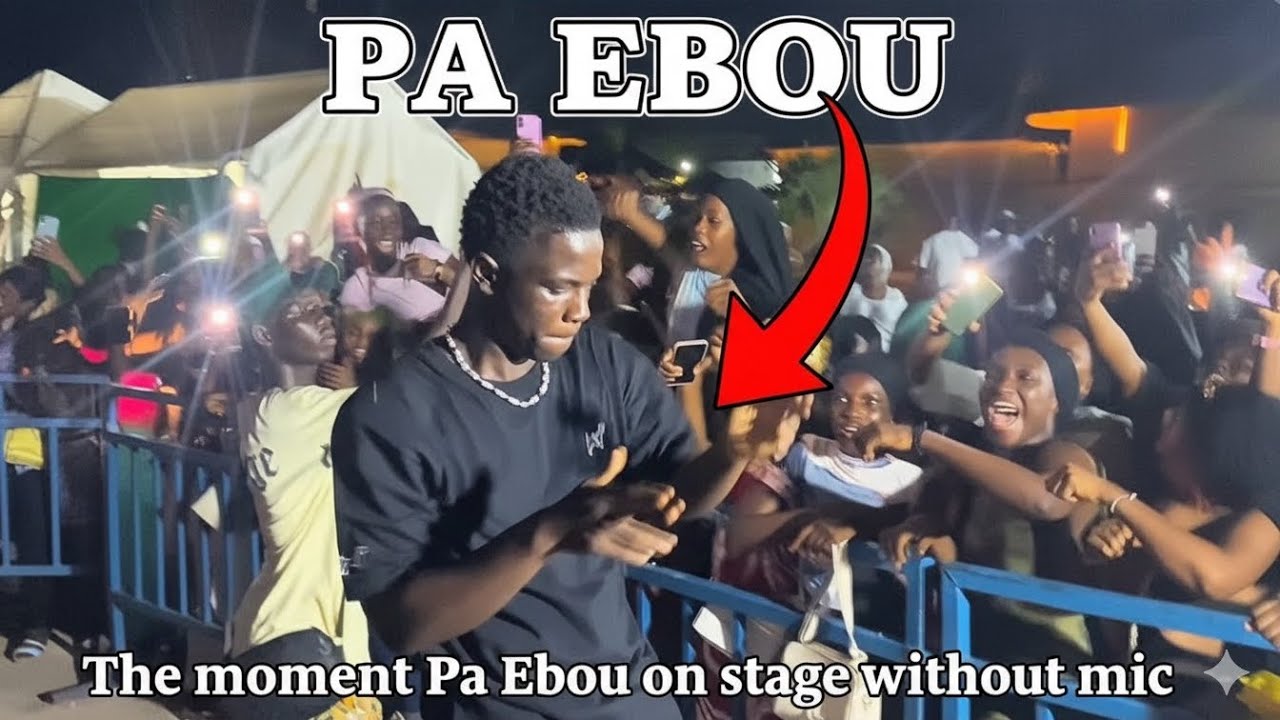 This happened the moment Pa Ebou was performing!