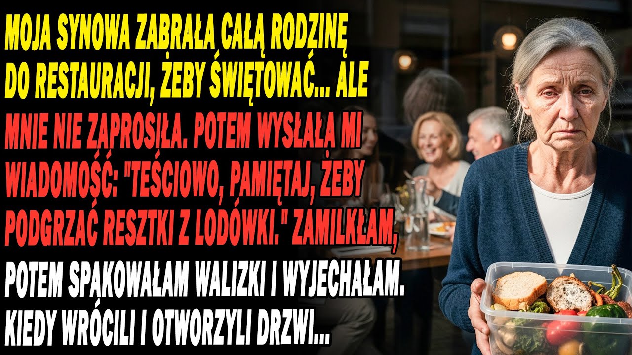 Moja Synowa Wysłała Mi: 'Podgrzej Resztki' 😒, Ale To, Co Zrobiłam Potem, Sprawiło, Że Zbladli 😱!