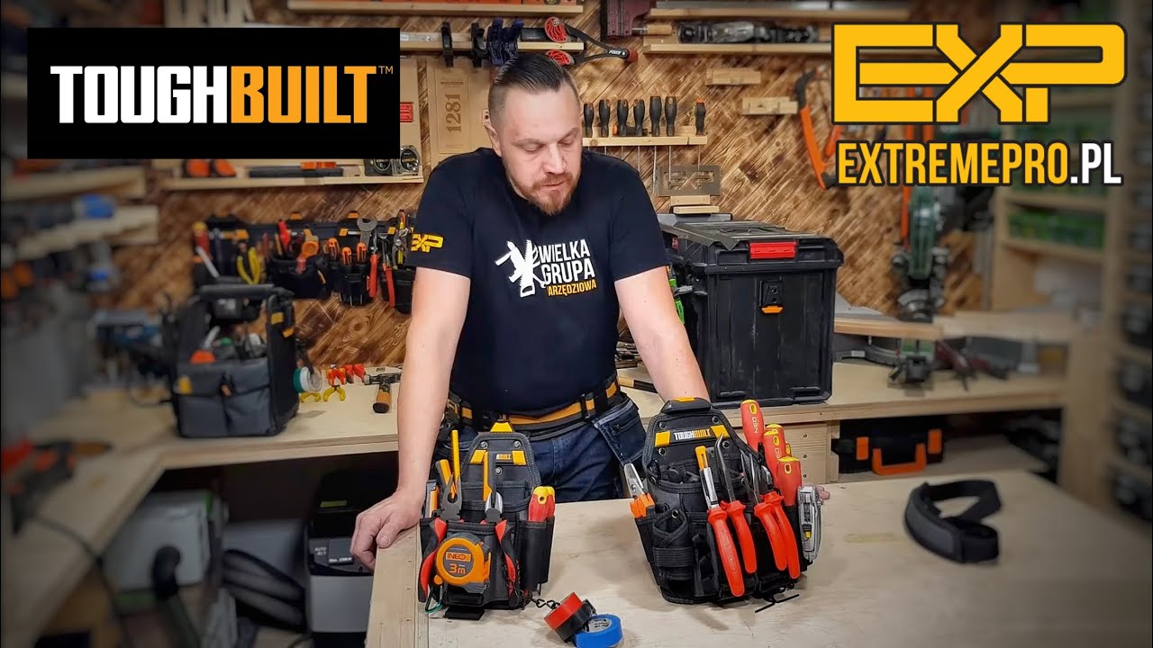 TOUGHBUILT - Kieszenie dla elektryków, mała TB-CT-34 i duża TB-CT-114