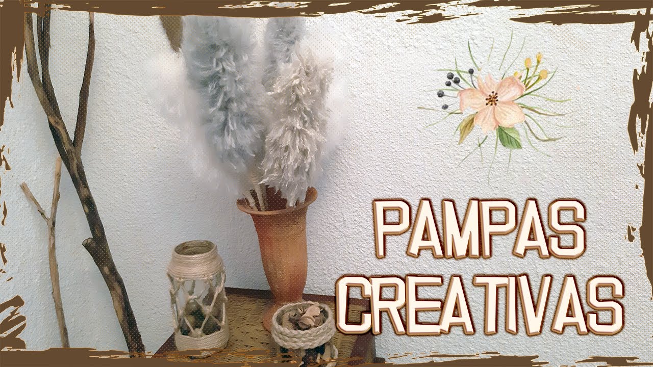 Pampas Decorativas con LANA (Manualidad Fácil y Económica)