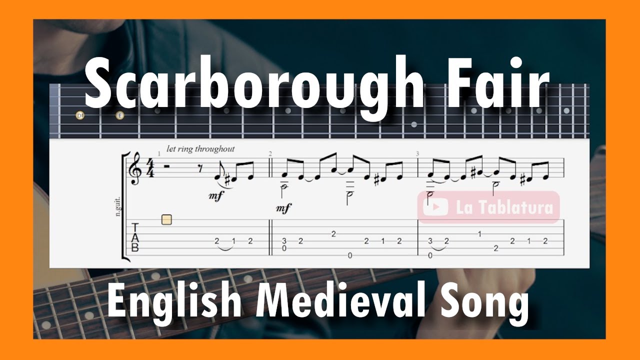 Scarborough Fair - EASY Version - Guitar TAB Tutorial