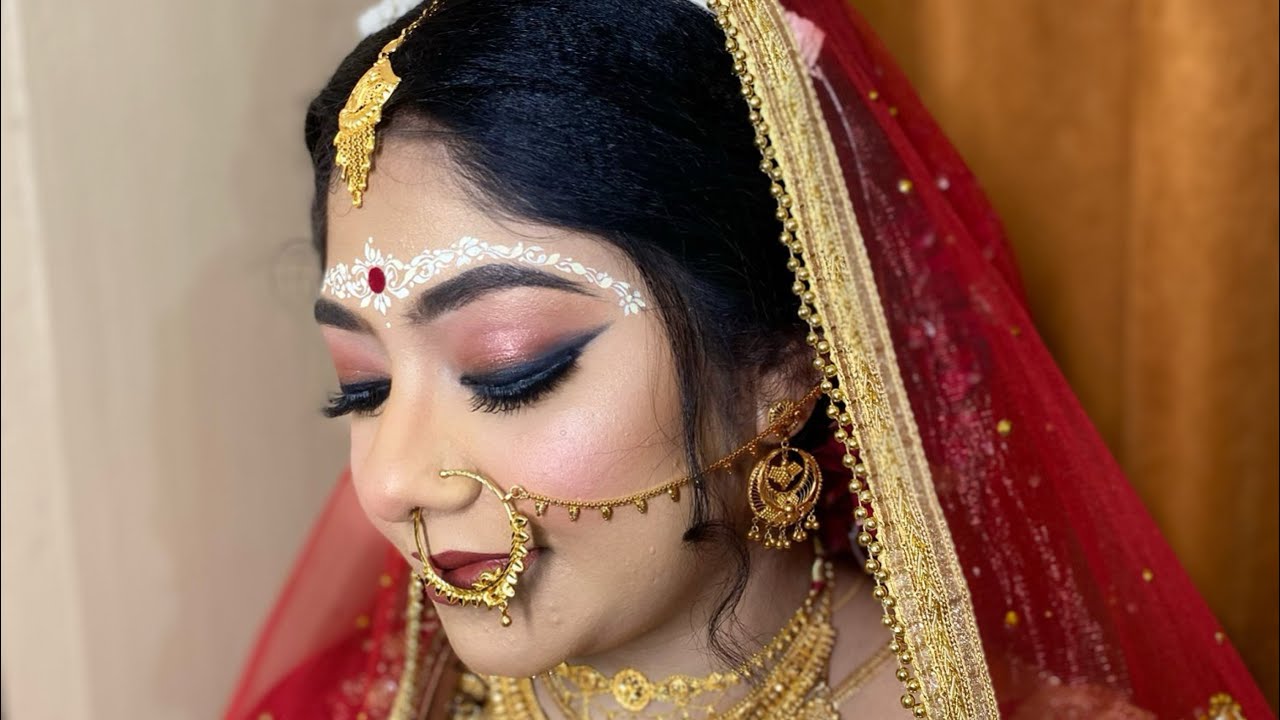 মুখে এত্ত ব্রণ  হওয়ার পরেও কি করে ঢাকলাম ? #airbrushmakeup #pimpleproblems #bridalmakeup