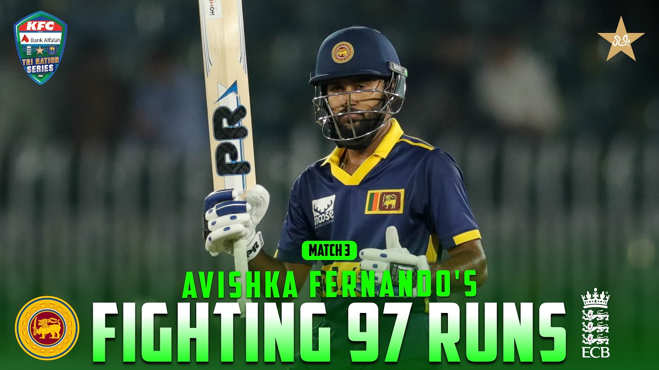 Avishka Fernando's Brave 97-Run Knock | Sri Lanka v England | Match 3 | ODI Tri-Series | MZS1K
