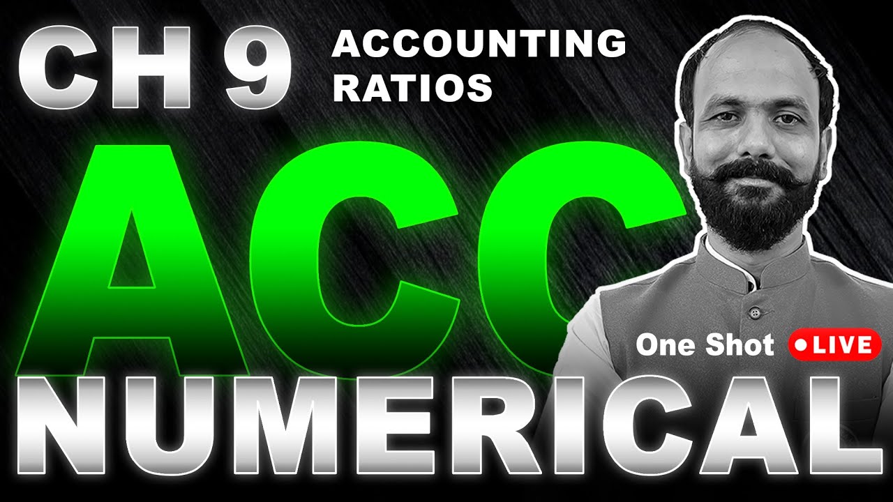 Class 12 Accounts Ch 9 Accounting Ratios Numericals MP Board 2025 - ACC LIVE Ritesh sir
