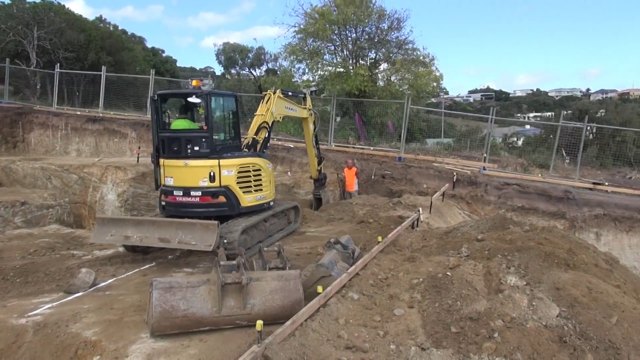 Blasting house footings in Granite at Mt. Martha for Bayline Constructions