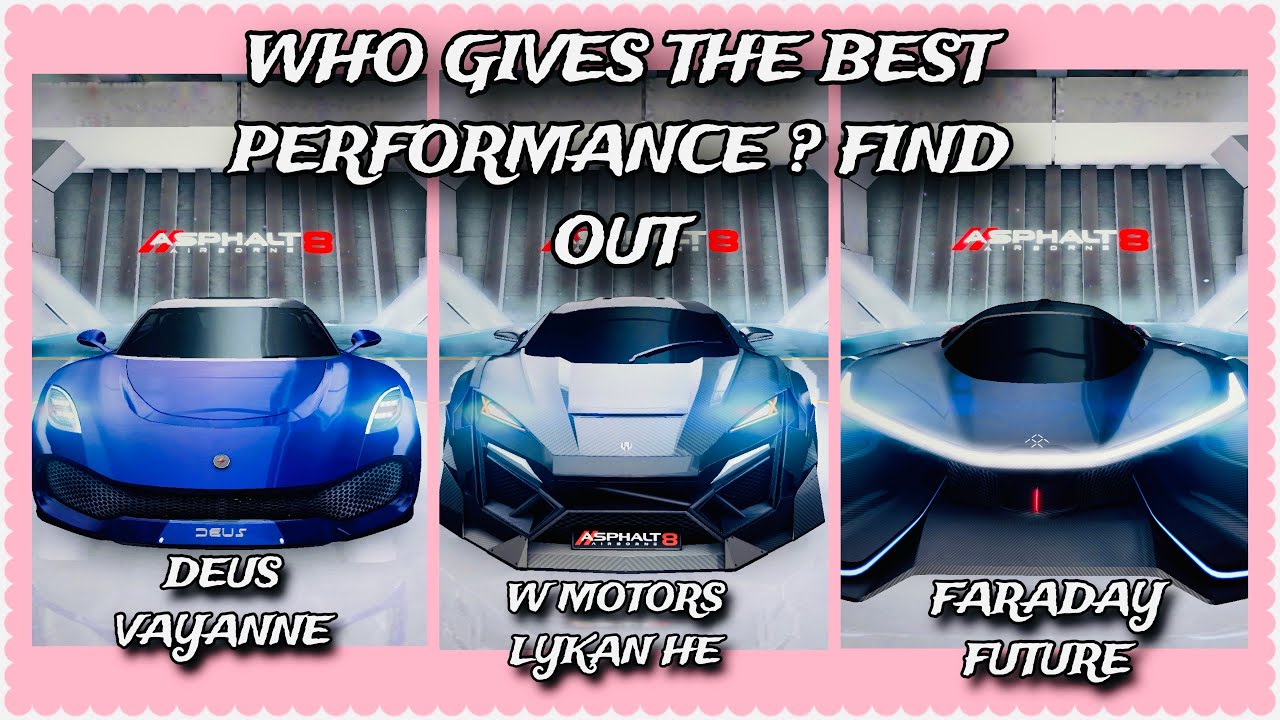 Asphalt 8, Deus Vayanne vs Lykan Halloween Edition vs Faraday Future Duel Multiplayer Races💪🔥